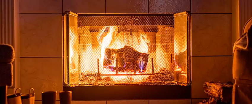 Mendota Hearth Landscape Fireplace Installation in Queensgate, Ohio
