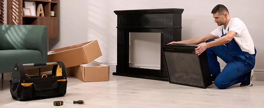 Old Rusted Metal Fireplace Repair And Replacement in Queensgate, OH